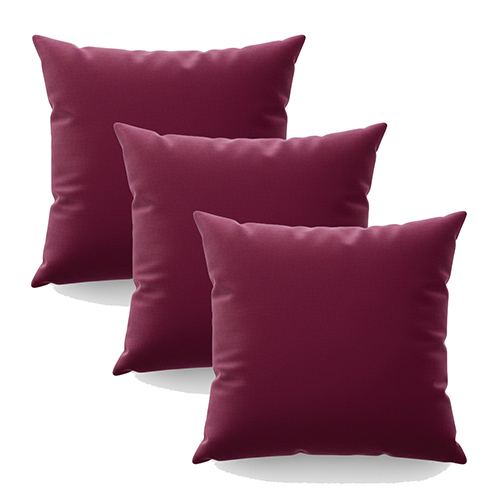 Red Color Pillow Velvet Fabric