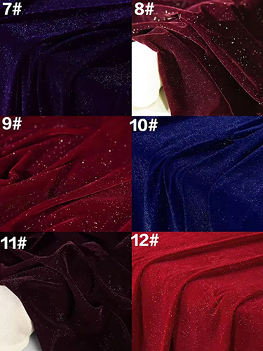 Glitter Sparkle Velvet Fabric