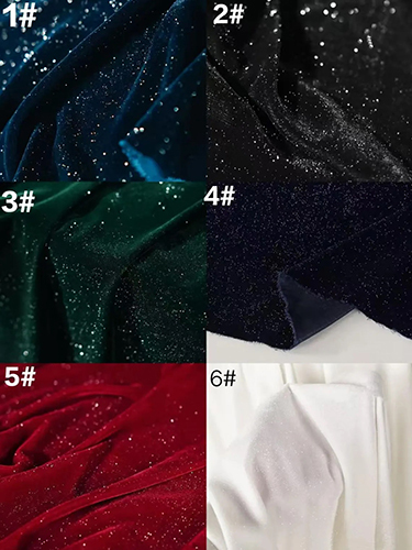 Glitter Sparkle Velvet Fabric