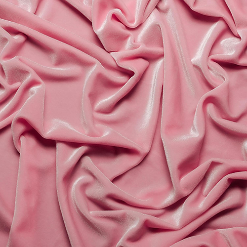 Baby Pink Velvet Fabric