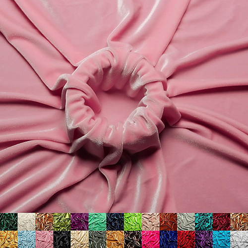 Baby Pink Velvet Fabric