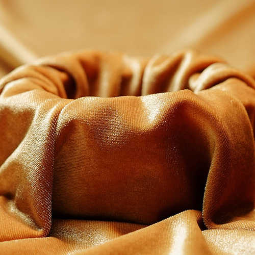 Beige Color Velvet Fabric