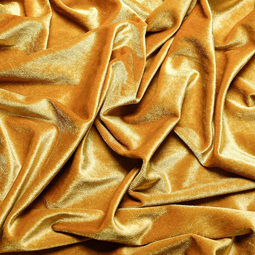 Gold Color Velvet Fabric