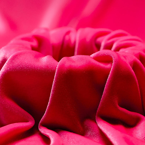 Hot Pink Color Velvet Fabric