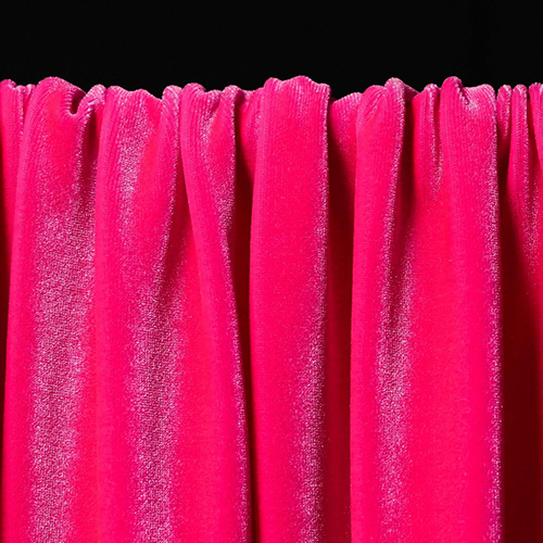 Hot Pink Color Velvet Fabric