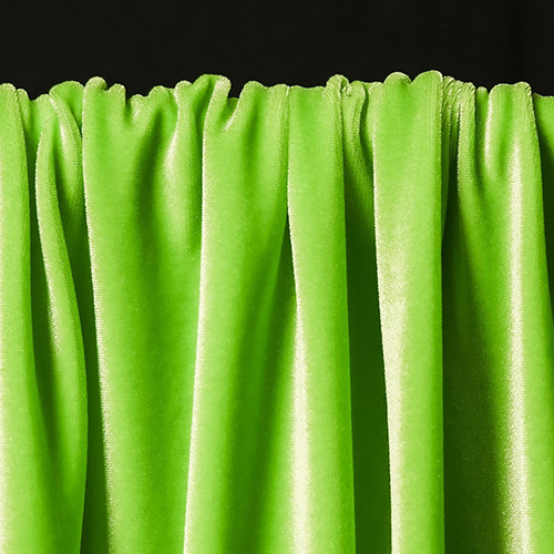 Lime Green Color Velvet Fabric