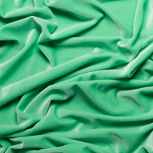 Mint Color Velvet Fabric