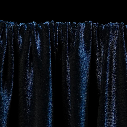 Navy Blue Color Velvet Fabric