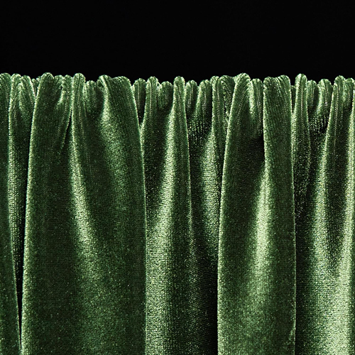 Olive Green Color Velvet Fabric