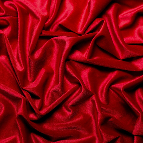 Red Color Velvet Fabric