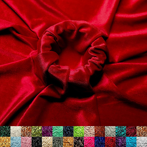 Red Color Velvet Fabric