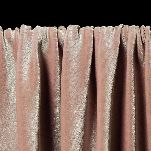 Rose Gold Color Velvet Fabric