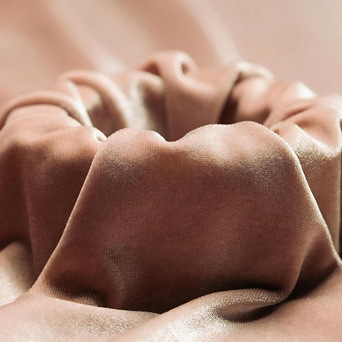 Rose Gold Color Velvet Fabric
