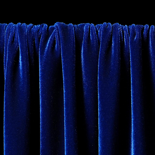 Royal Blue Color Velvet Fabric