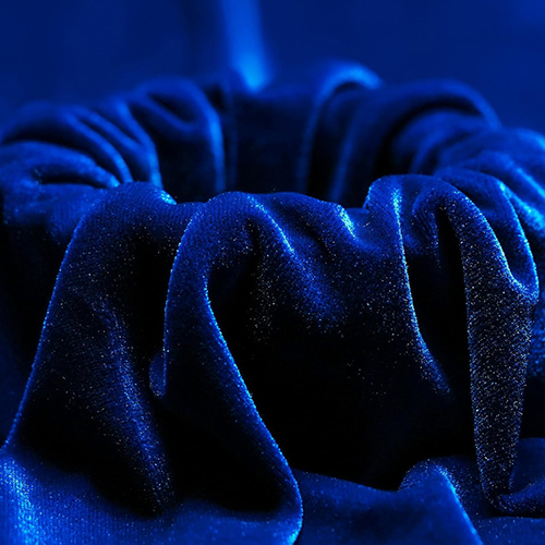 Royal Blue Color Velvet Fabric