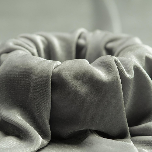 Silver Color Velvet Fabric