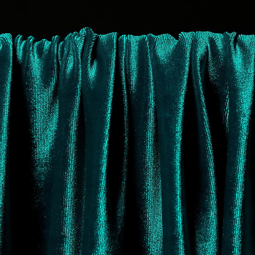 Teal Color Velvet Fabric