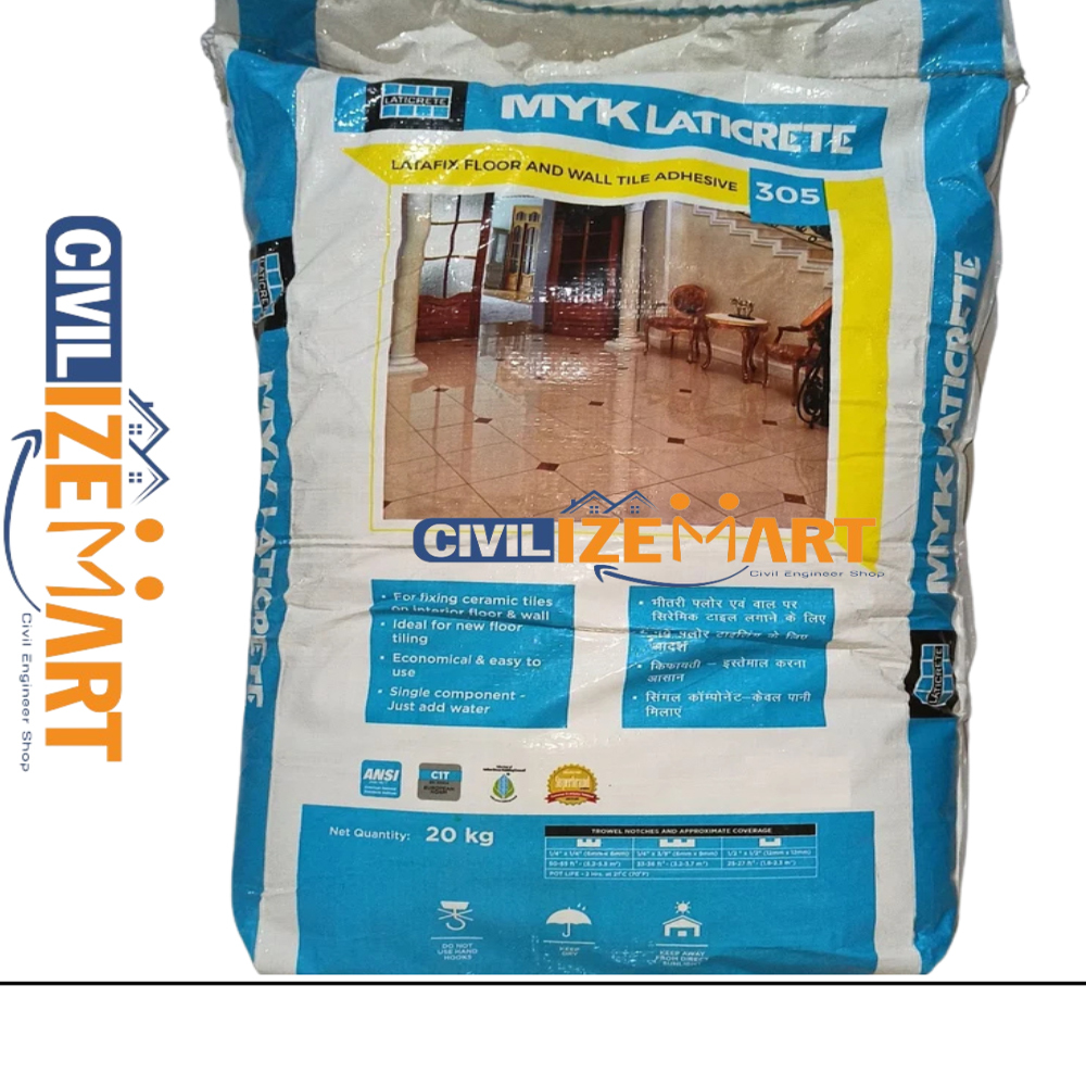 MYK LATICRETE 305 GREY TILE ADHESIVE(20 KG) IN HYDERABAD