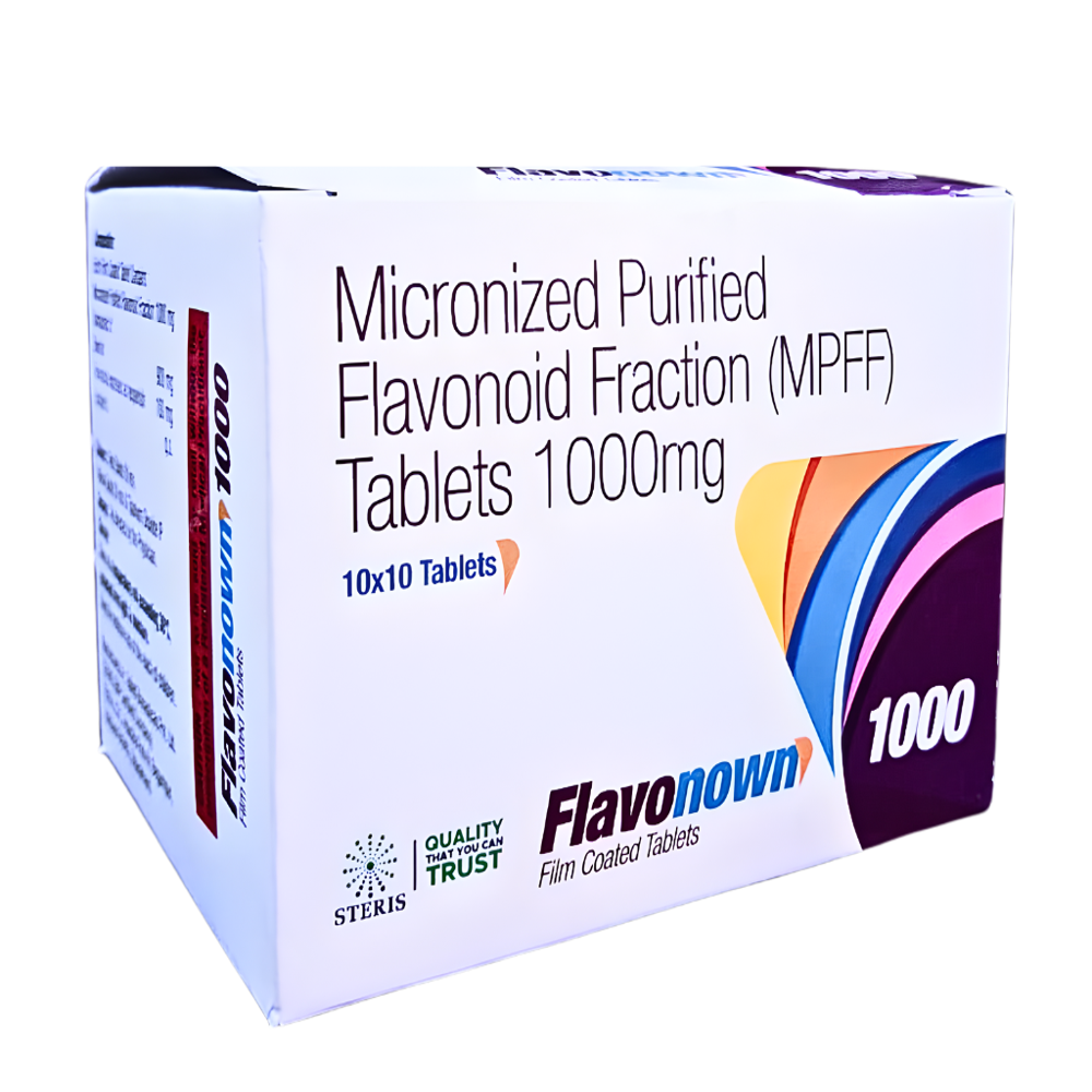 Micronized Purified Flavonoid Fraction (MPFF) Tablets 1000 mg