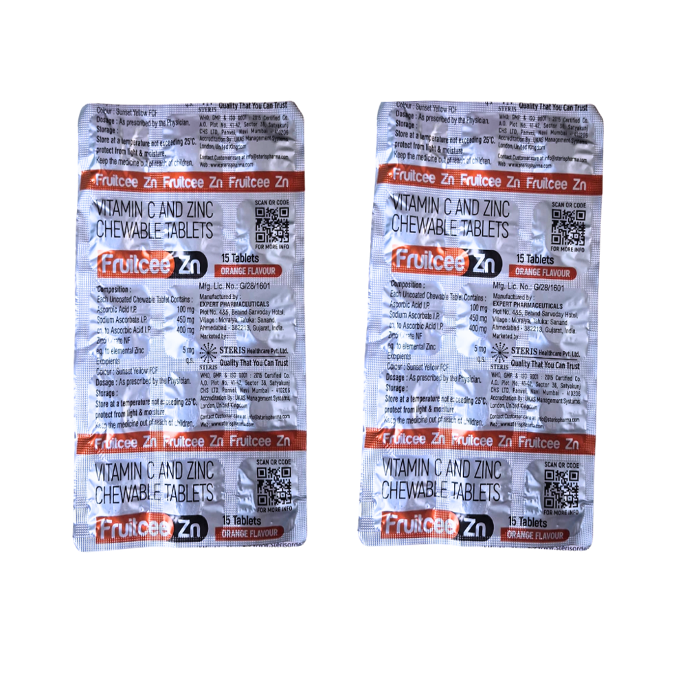 Vitamin C And Zinc Chewable Tablets