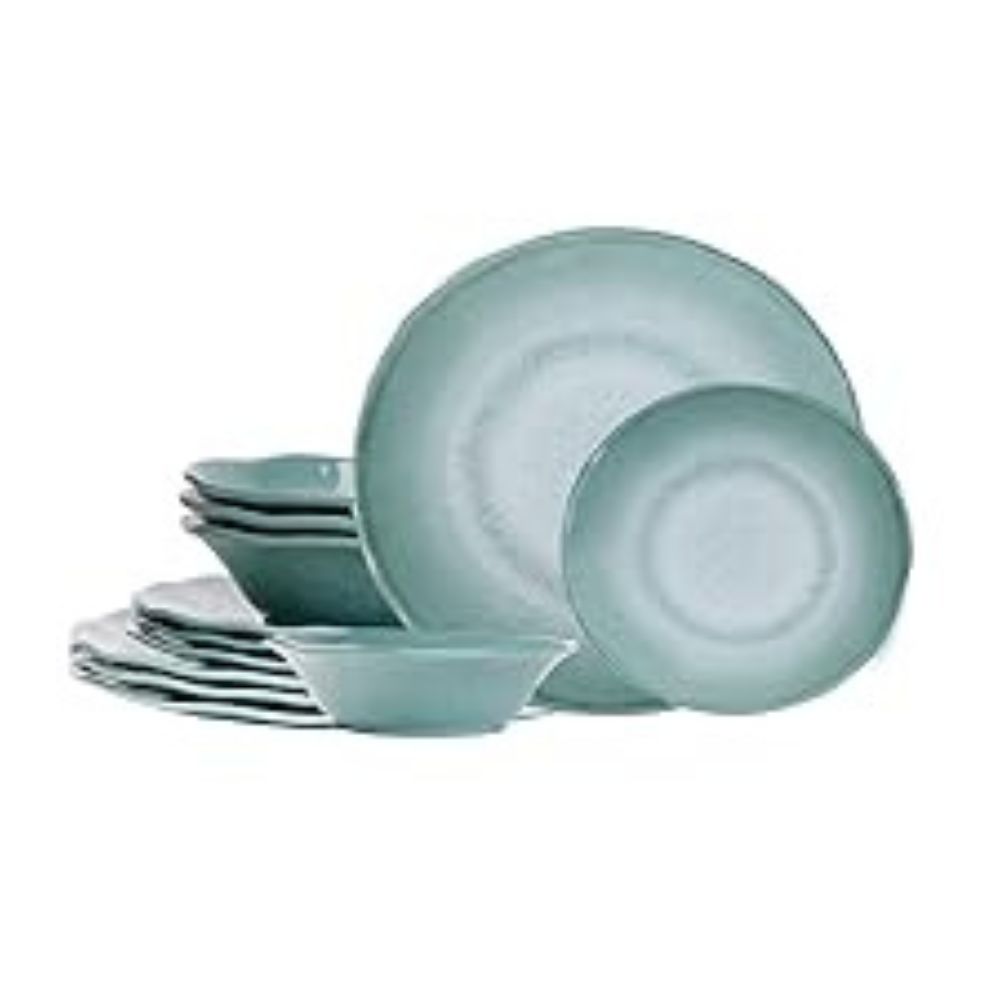 Heat Resistant Melamine Plates Set Durable Safe and Perfect for Serving Hot and Cold Food in Kitchen and Restaurants