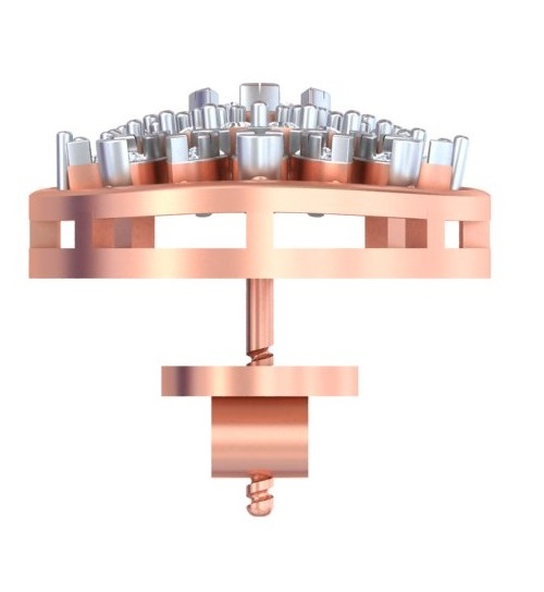 Celestial Crescent Halo Studs Earrings