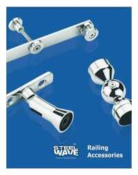 Steel Railing Accessories - Steel, 1-3 Mm Thickness | Polished, Glossy Finish, Surface Mount, Balcony Use, Easy Installation