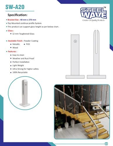 Aluminium Glass Spigot