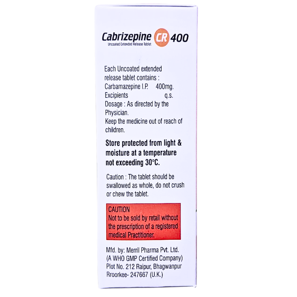 Carbamazepine Extended Relese Tablets IP 400mg