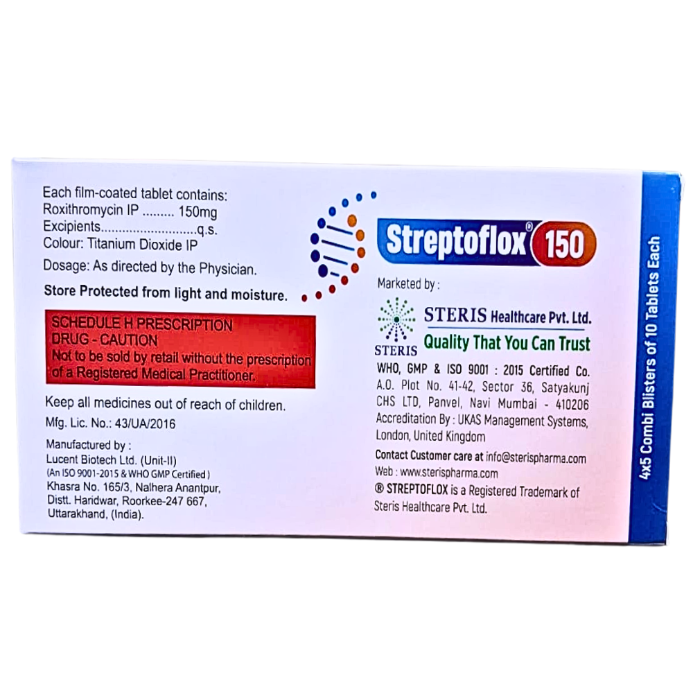 Roxithromycin Tablets IP 150 mg