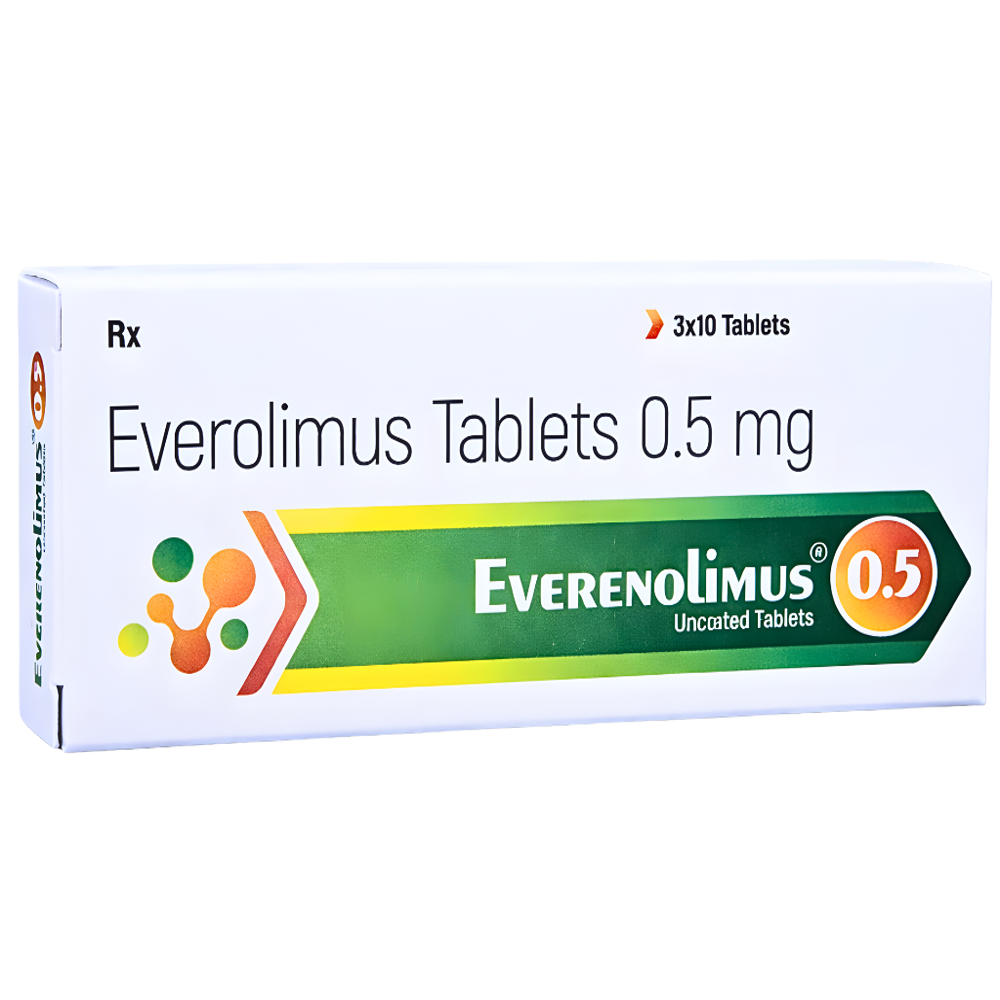 Everolimus Tablets 0.5 Mg - Life Span: 24 Months