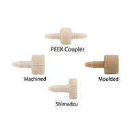 Peek Finger Tight Fittings - Unions, Beige, 1/16 To 1/8 Od, Corrosion Resistant, Reusable, 5000 Psi