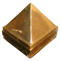 Brass Pyramid - Energized Design for Vastu Correction, Positive Energy Emission for Healing and Prosperity