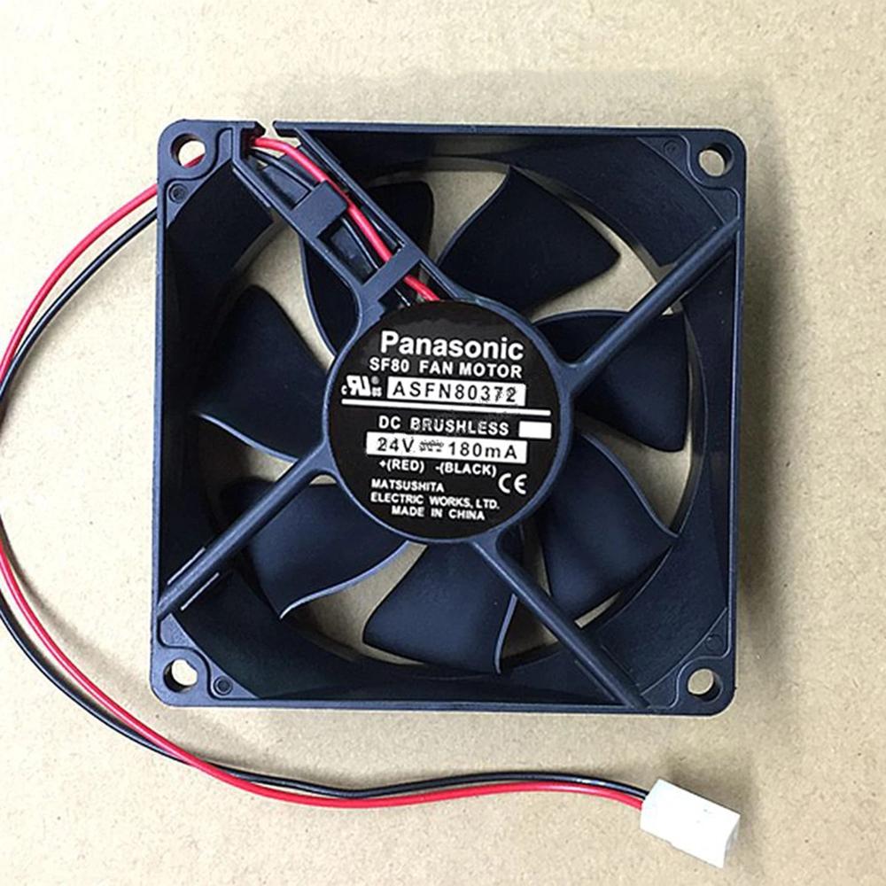 PANASONIC ASFN80372 24V DC 180mA 8038mm Ball Bearing Industrial Axial Cooling Fan