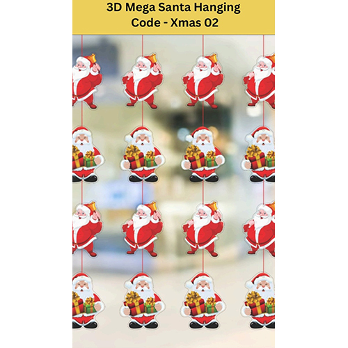 3D Mega Santa Hanging