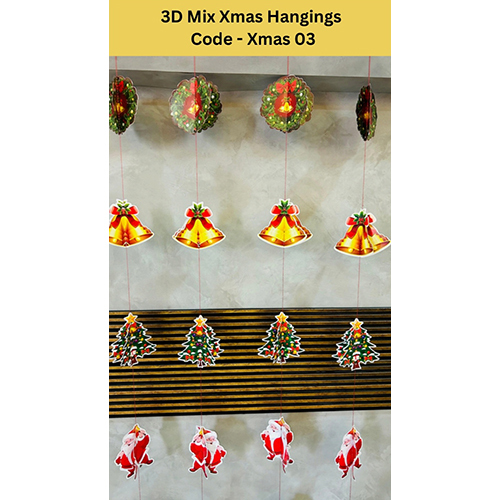 3D Mix Xmas Hanging