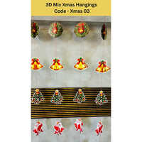 3d Mix Xmas Hanging - Color: Multi Color