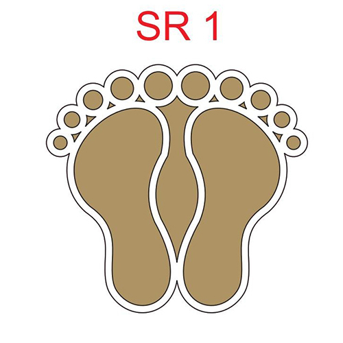 SR 1 4 Inch MDF Rangoli