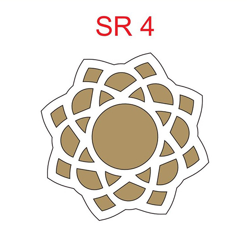 SR 4 4 Inch MDF Rangoli