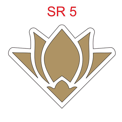 SR 5 4 Inch MDF Rangoli