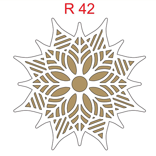 R 42 12 Inch MDF Rangoli