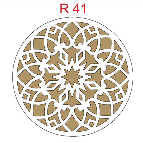R 41 12 Inch MDF Rangoli