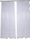 Pvc Transparent Ac/ Shower Curtain - Color: White Colour
