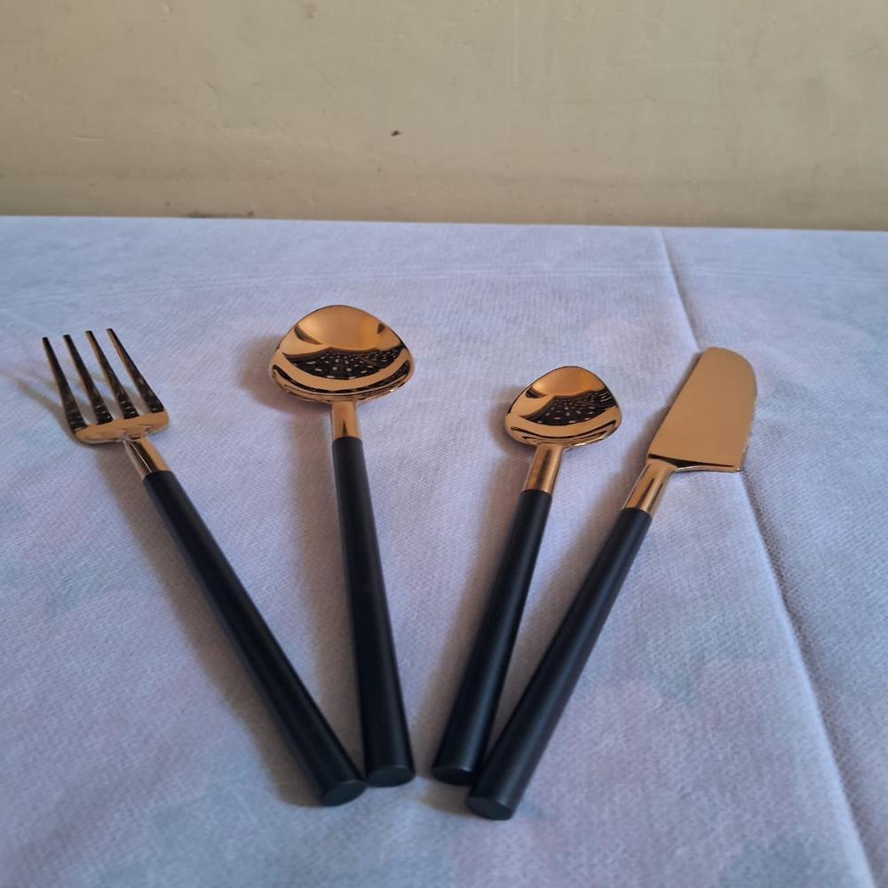 SS Cutlery Set Of 24 With Stand