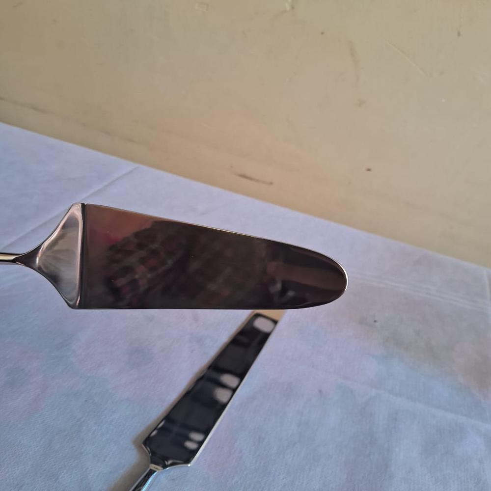 SS Cake Set Of 2 Natural Polish