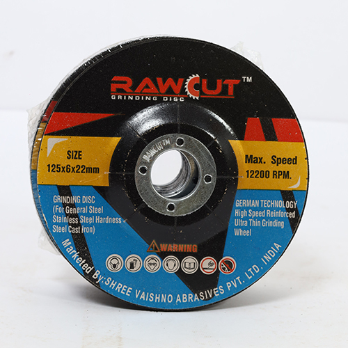 125 X 6 X 22 Mm Grinding Disc - Coating Type: Aluminum Oxide Abrasive Coating