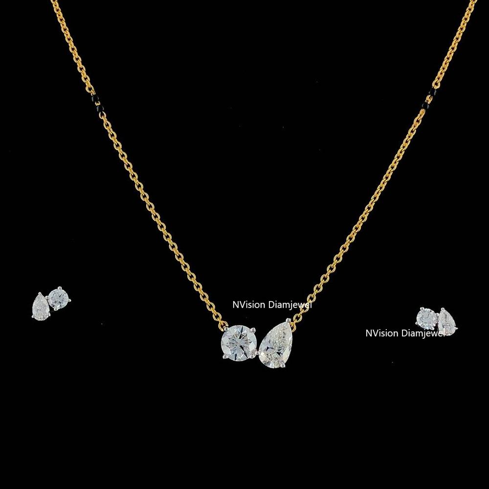 Toi Et Moi Natural Diamond Mangalsutra Set