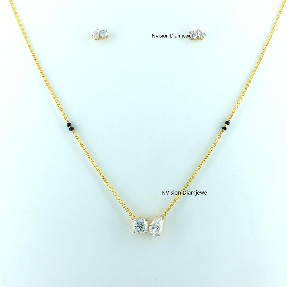 Toi Et Moi Natural Diamond Mangalsutra Set