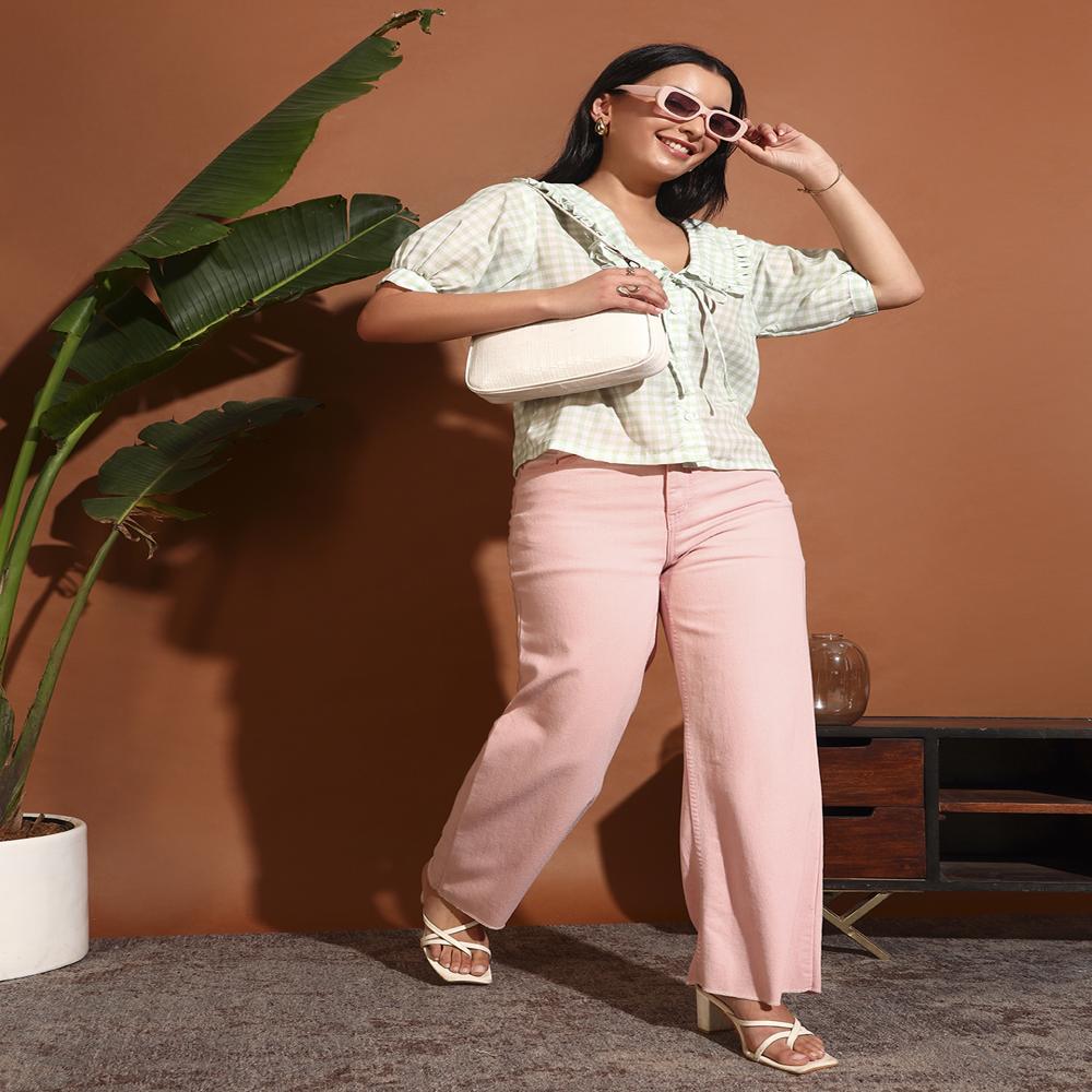 Classy Ghingham Collar Shirt