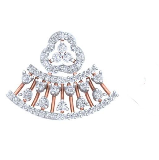 Majestic Fan Halo Studs Earring